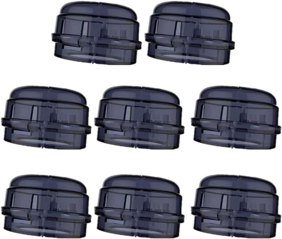 Kookplaat Knop Covers Baby Veiligheid Kinderen Beschermen Hittebestendig Plastic 8 Stuks Transparant