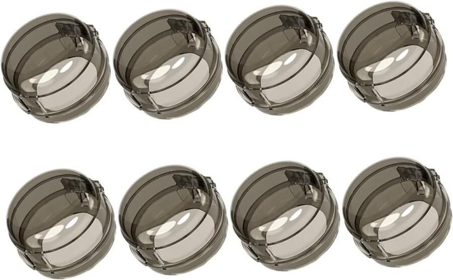 Kookplaat Knop Covers Veiligheidssloten Knoppen Kinderen Beveiligen Universele Pasvorm 8 Stuks Zwart