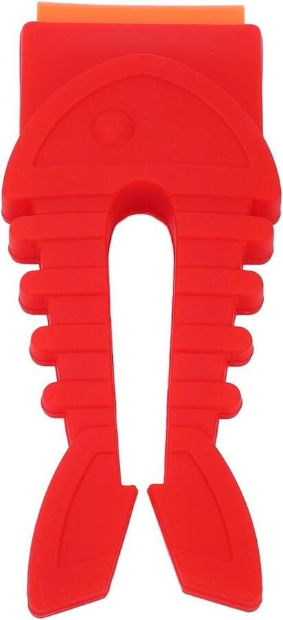 Kookplaat Knop Hoes Veiligheidskap Gasfornuis Kinderen Beveiligen Hittebestendig Siliconen 16 x 9 x 2 cm Rood