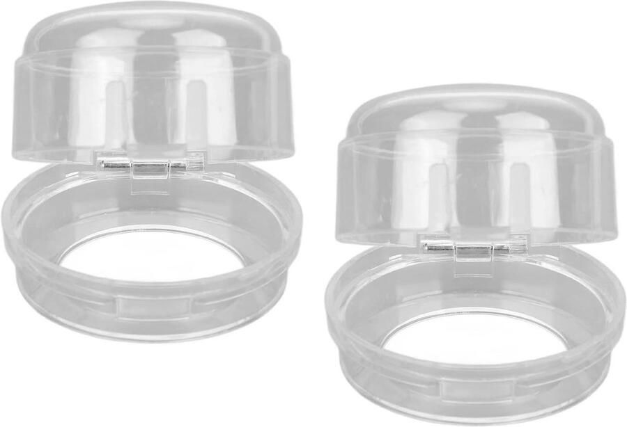 Kookplaat Knop Hoes Veiligheidssluiting Baby Veiligheid Hittebestendig Materiaal 2 Stuks Transparant