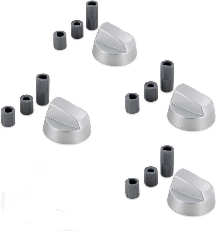 Kookplaat Knoppen Fornuis Handgrepen Precisie Koken Universeel Ontwerp 10 x 8 x 2 cm Zilver