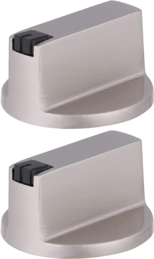 Kookplaat Knoppen Gasfornuis Accessoires Koken Metalen Constructie 3.7 x 3.7 x 2 cm Zilverkleurig