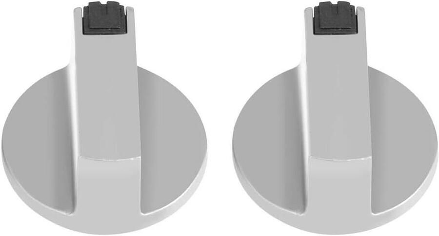 Kookplaat Knoppen Gasfornuis Onderdelen Keuken Reparatie Set van Twee 6 mm Schacht Zilver