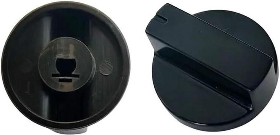 Kookplaat Knoppen Oven Schakelaars Keuken Reparatie Hittebestendig Materiaal 6mm Gat Zwart