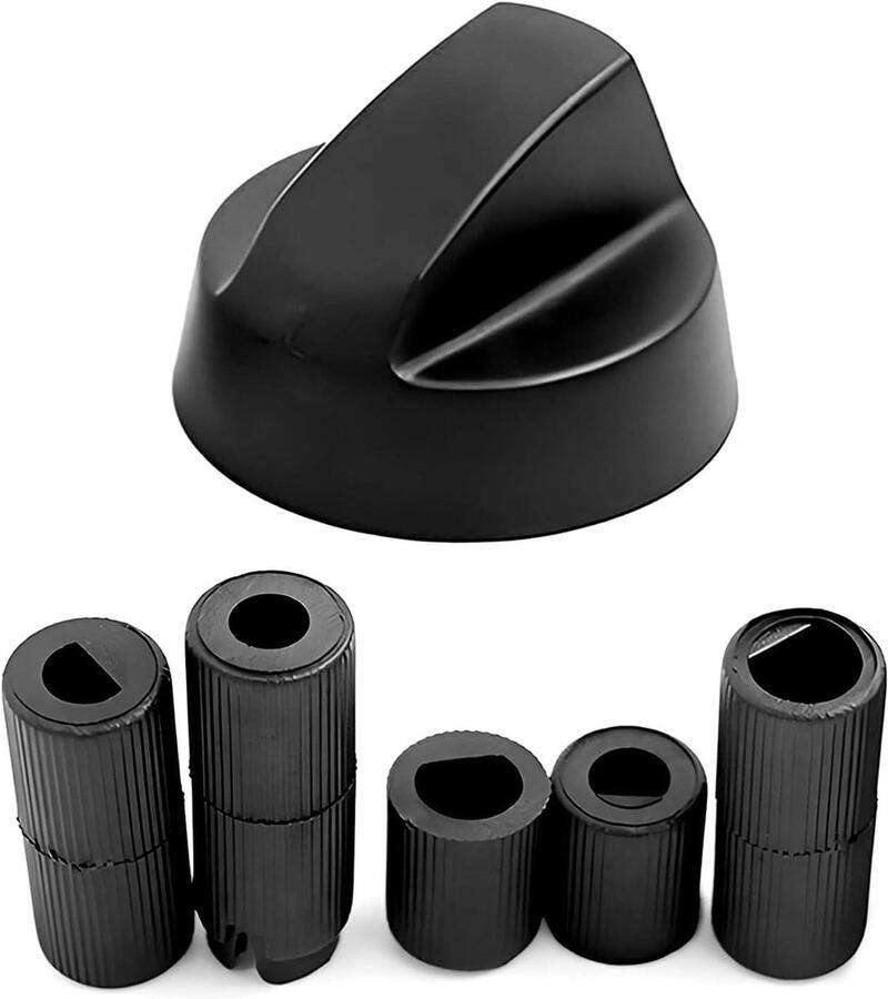 Kookplaat Knoppen Schakelaar Knoppen Vervanging Fornuis Reparatie Universele Plastic Controle 42 x 26 mm Zwart