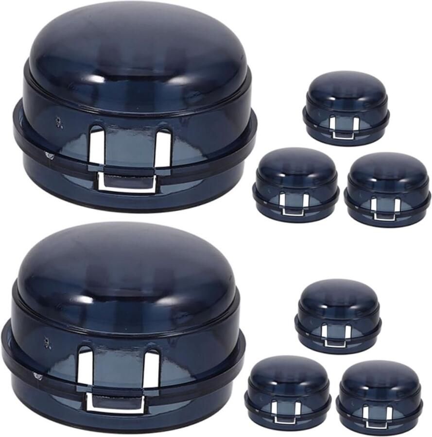 Kookplaat Knoppen Veiligheid Covers Keuken Schoonhouden Eenvoudige Installatie 8 Stuks Zwart