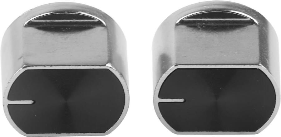 Kookplaat Knoppen Vervangende Knoppen Gas Fornuis Ergonomisch Ontwerp 36mm Diameter Zilver Zwart