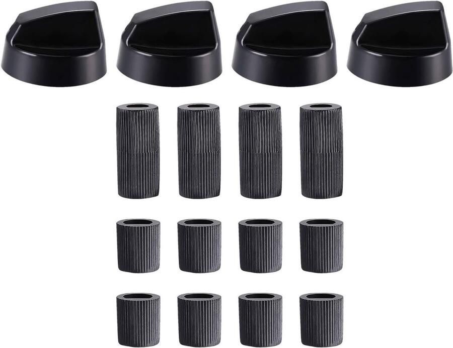 Kookplaat Knoppen Vervangende Knoppen Keuken Reparatie Veilig ABS Materiaal 4 Stuks Multicolor