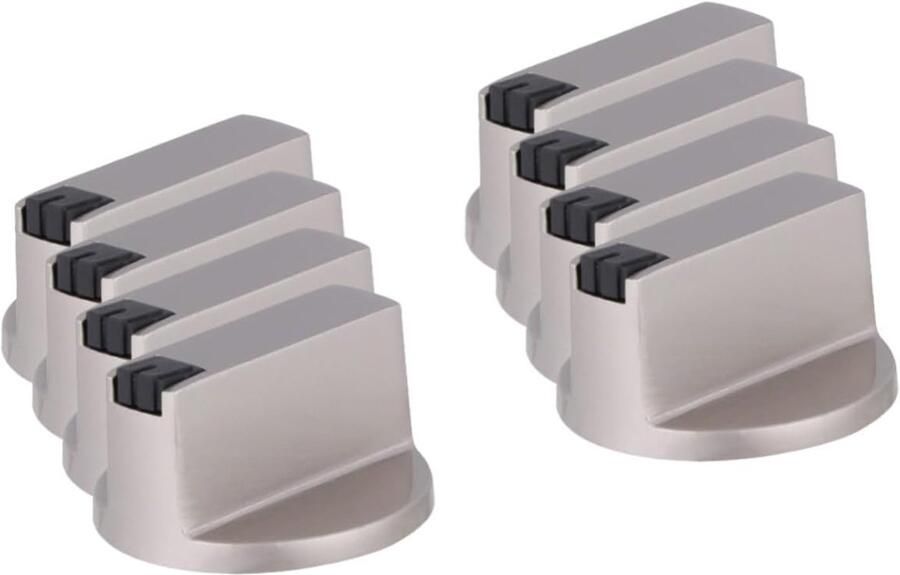 Kookplaat Knoppen Vervangende Onderdelen Gasfornuis Bediening Duurzame Metalen Constructie 3.8cm Diameter Zilverkleurig