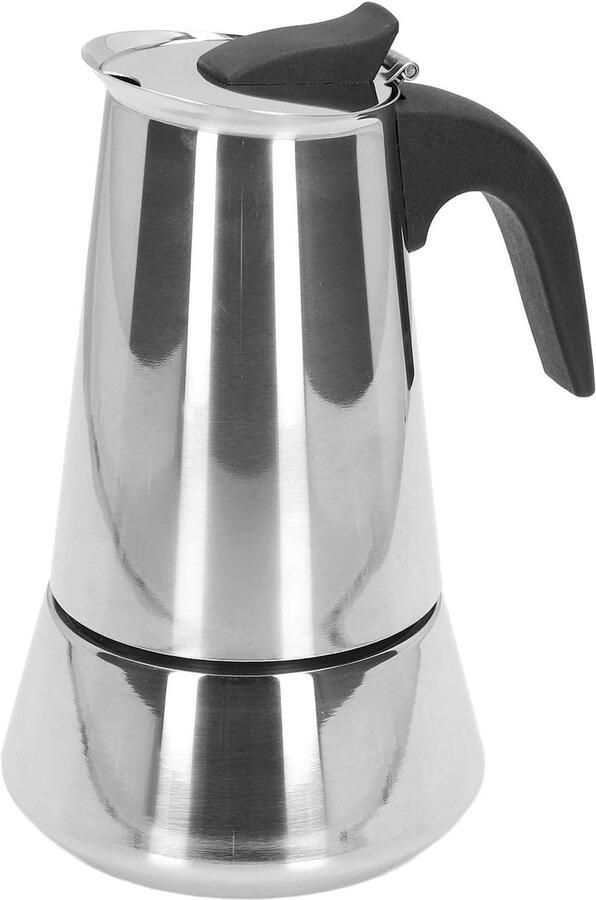 Kookplaat Koffiemaker Italiaanse Pot Klassieke Espresso Voedselkwaliteit RVS 300ml Rood