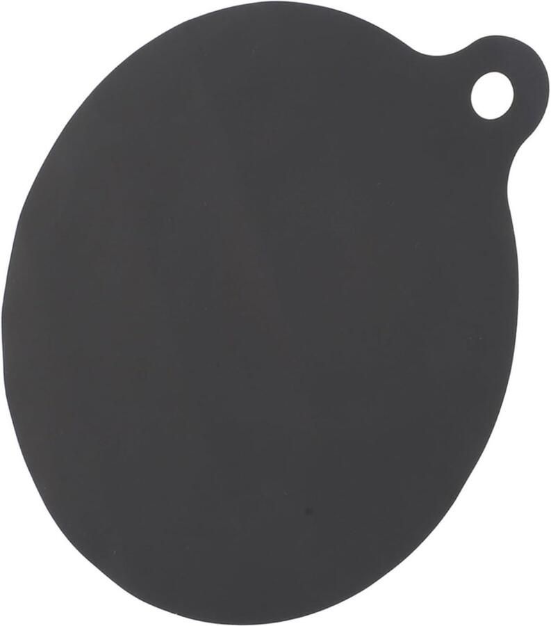 Kookplaat Mat Beschermmat Aanrecht Koken en Bakken Hittebestendig Antislip 19 x 16 cm Zwart