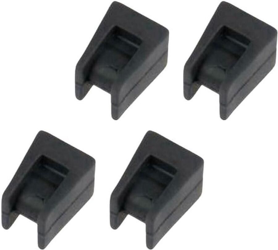 Kookplaat Pan Ondersteuning Fornuis Voetjes Koken Anti-slip Rubber 4 stuks Zwart