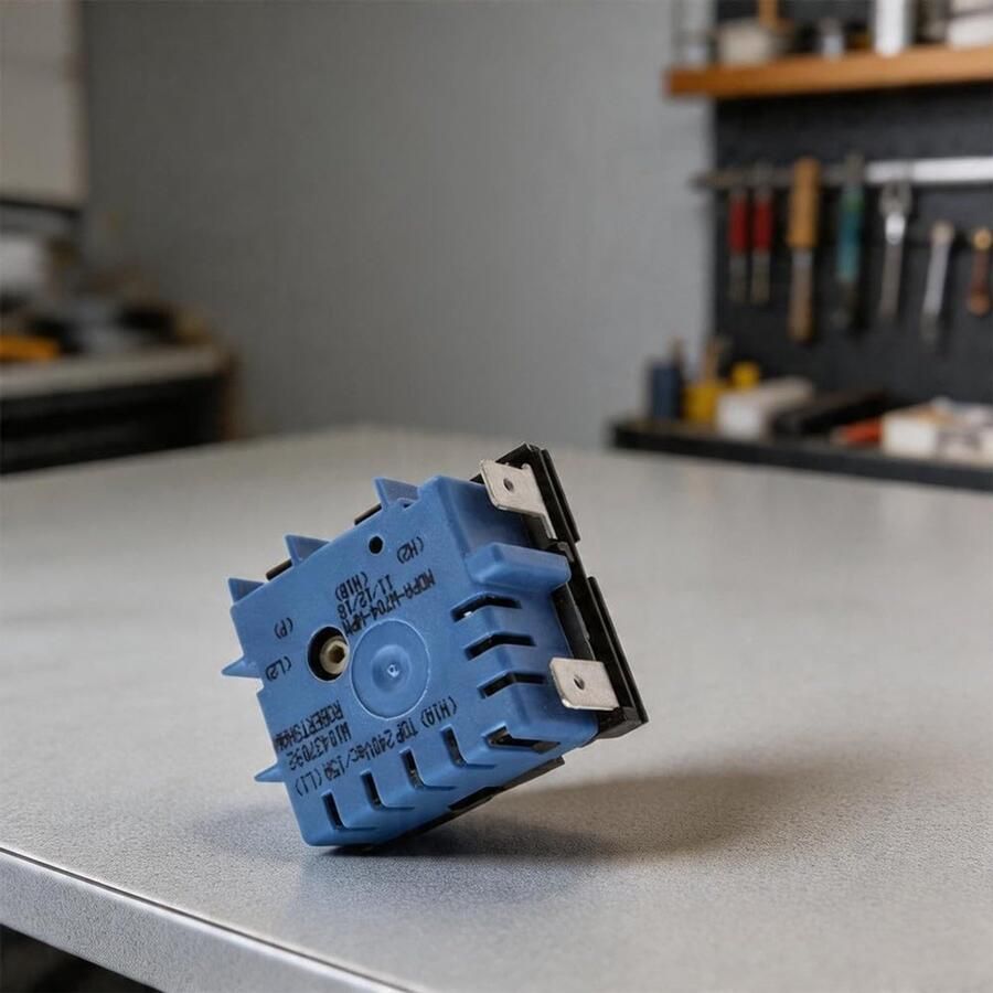 Kookplaat Schakelaar Regelaar Bedieningselement Temperatuur Instellen Directe Vervanging 6 x 5 x 5 cm Zwart