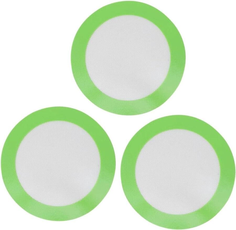 Kookplaat Siliconen Mat Bakmat Rond Bakken en Grillen Herbruikbaar Materiaal 20 x 20 cm Groen