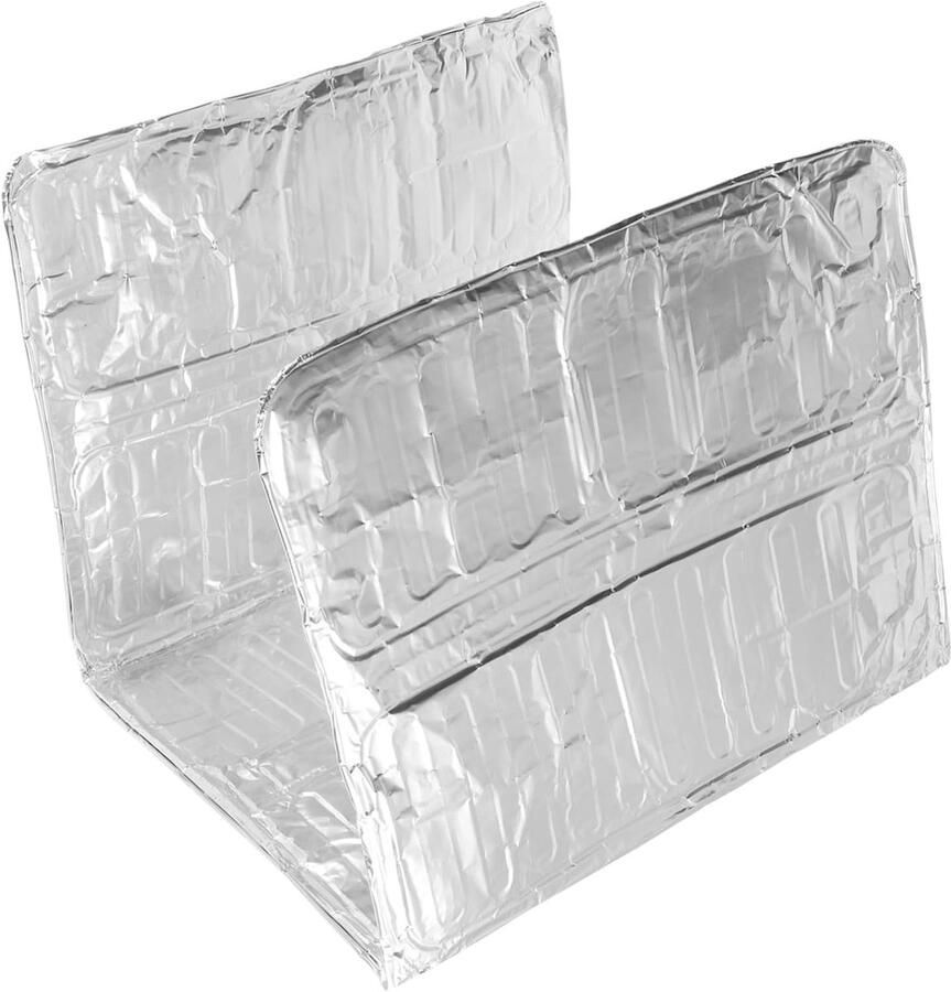 Kookplaat Spatscherm Oliescherm Keuken Schoon Koken Warmte-isolerend Ontwerp 32 x 28 cm Zilver