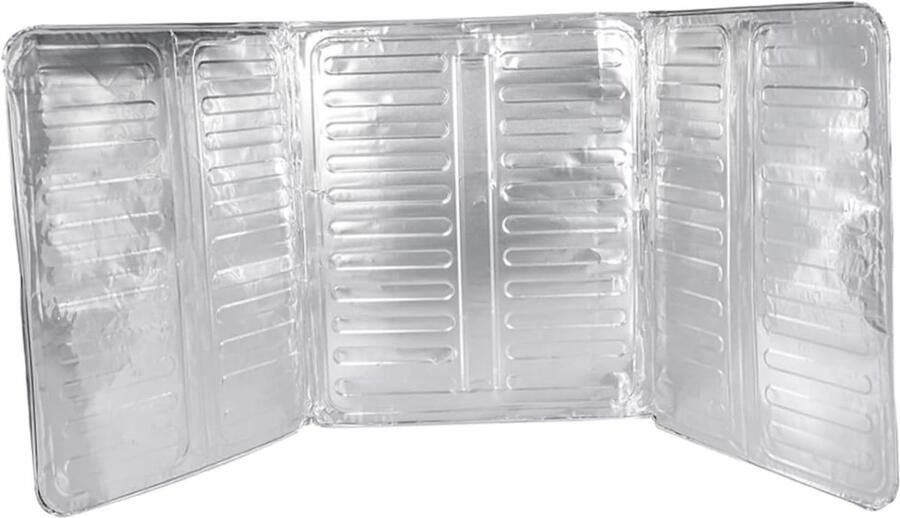 Kookplaat Spatscherm Vet Scherm Keuken Schoonhouden Warmte Isolerend 84 x 39 cm Zilver