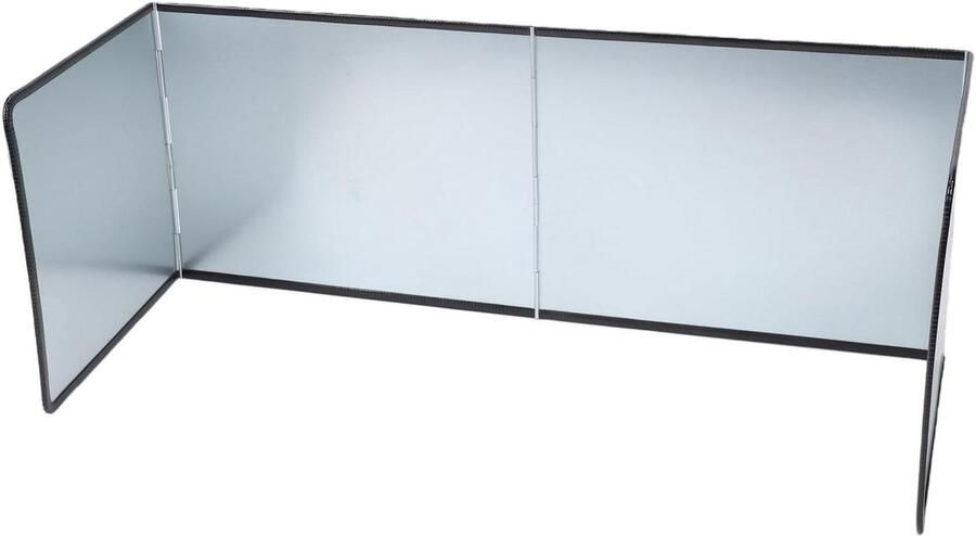 Kookplaat Spatscherm Vetvanger Keuken Schoon Koken Opvouwbaar Ontwerp 76x30x29.5cm Zilver