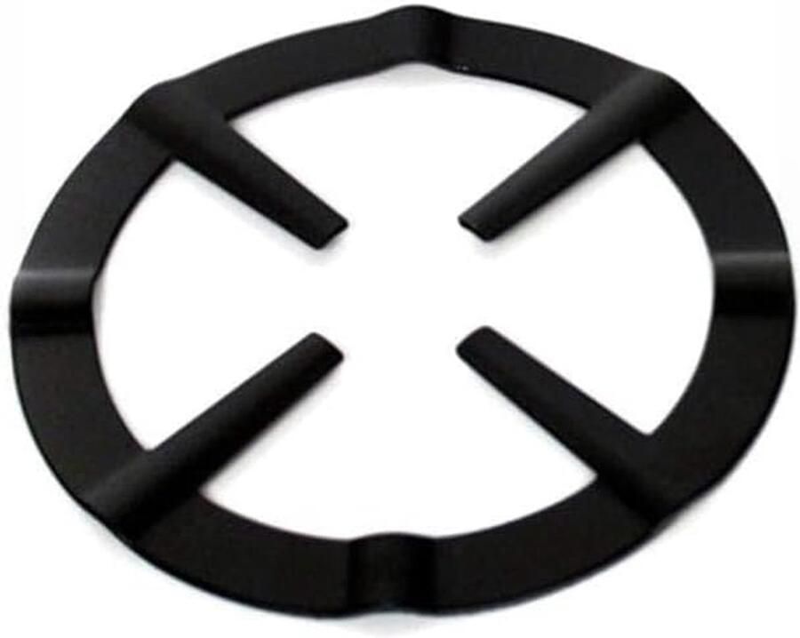 Kookplaat Steun Pot Houder Koken op Gas Universele Pasvorm 13 cm Diameter Zwart