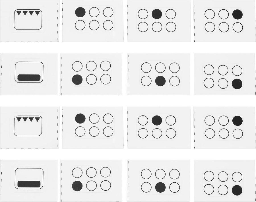 Kookplaat Stickers Fornuis Markers Oven Repareren Zelfklevend PVC 16x12mm 18x12mm Wit