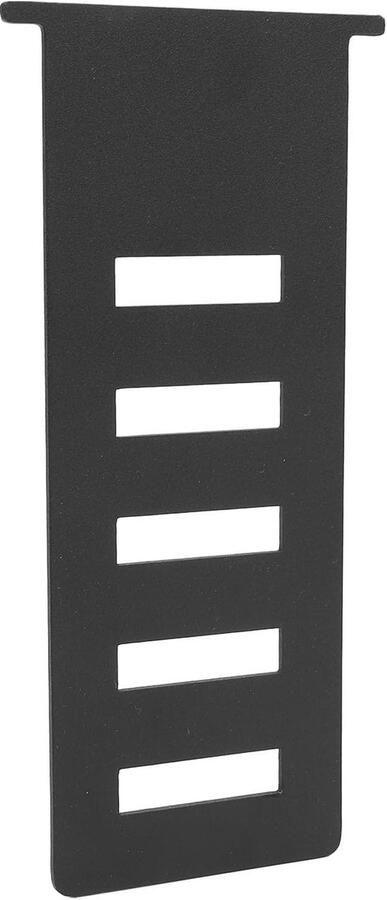 Kookplaat Verlengplaat Gasfornuis Accessoire Buiten Koken Verstelbare Hoogte 13x6 cm Zwart