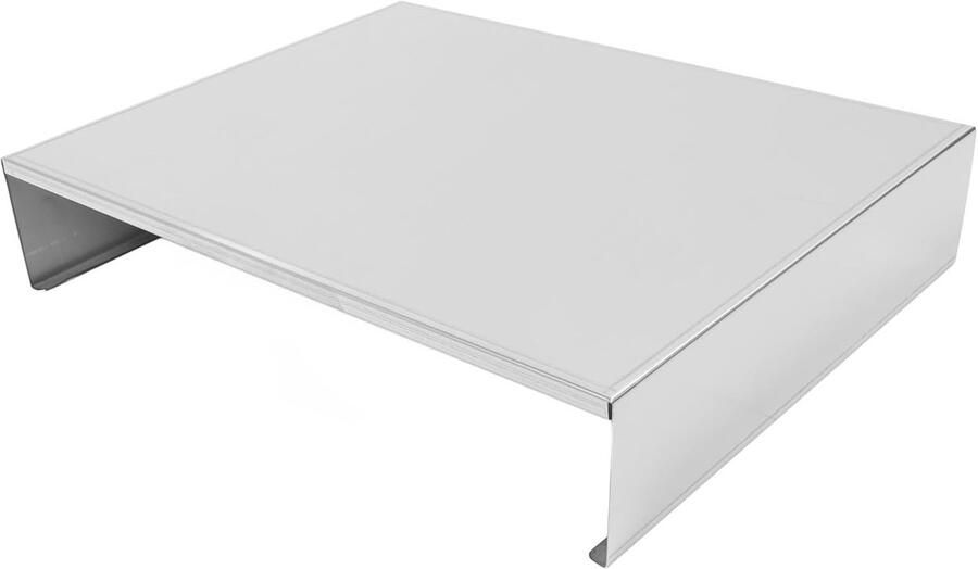 Fornuis Afdekplaat Kookplaat Beschermer Keuken Veiligheid Verhoogt Werkruimte 30x40x7x1 cm Zilver