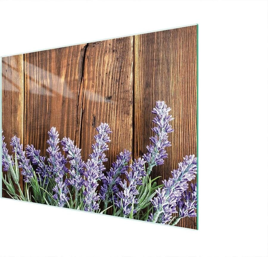 Kookplaatafdekking Glas Snijplank Koken en Keuken Gehard Glas 40x30 cm Wit