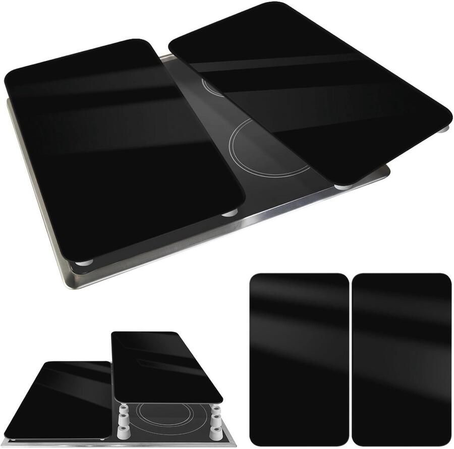 Kookplaatafdekplaten set van 2 Bescherm uw kookplaat en voeg een stijlvol design toe