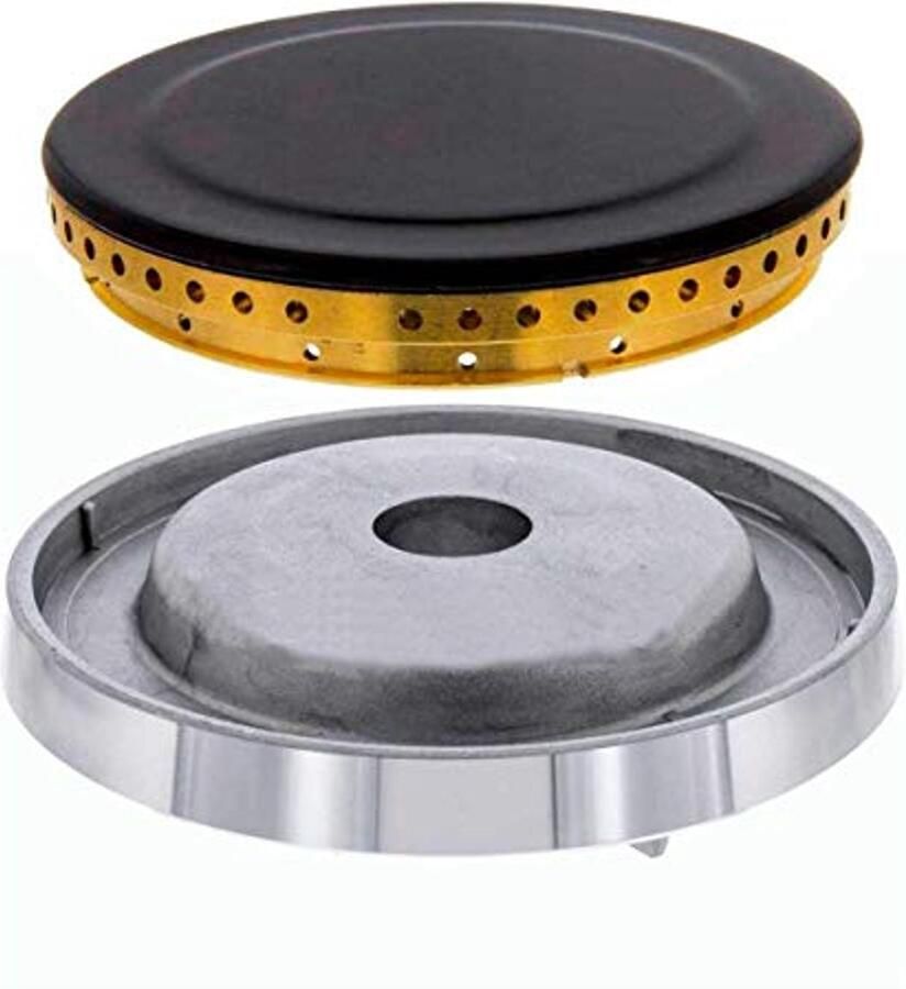 Kookplaatset met deksel en ring voor gasfornuizen 92 mm