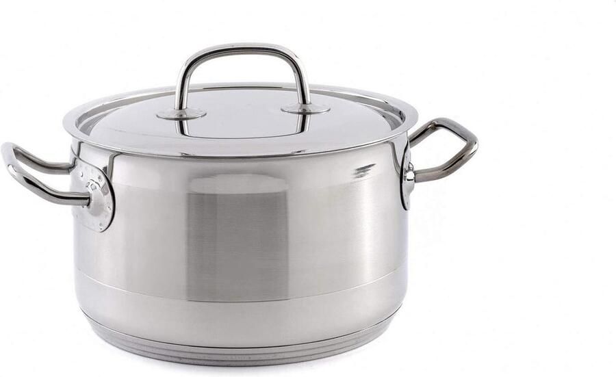 Kookpot Braadpan Sauspan Koken en Sudderen Zware Bodem 18 cm Inox