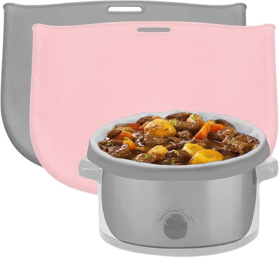 Kookpot Liners Herbruikbare Zakken Gemakkelijk Koken Beschermt Pot 6-8 Liter Roze