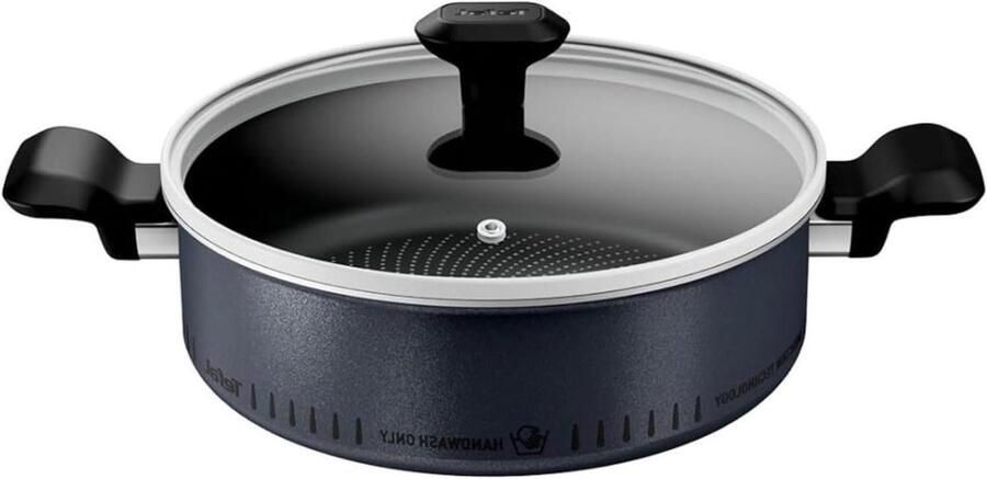Kookpot Ondiepe pan Rijstkoker Snel Koken Ultralicht Ontwerp 24 cm Grijs