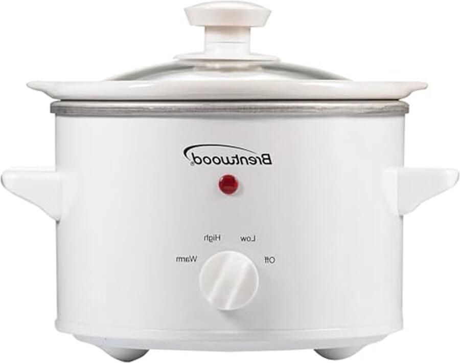 Kookpot Stoofpan Langzaam Koken Compact Formaat 1.5 Liter Wit