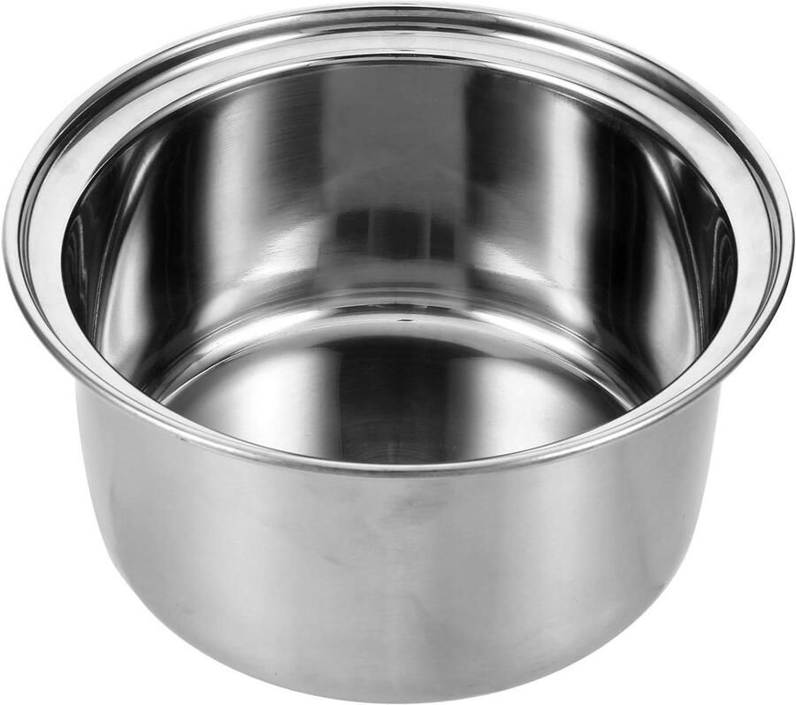 Kookpot Voering RVS Binnenpan Inductie Koken Naadloze Compatibiliteit 16.8 cm Zilver