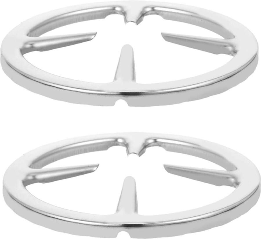 Kookrek Houder Wok Ring Stabiel Koken Snelle Installatie 15 x 15 cm Zilver