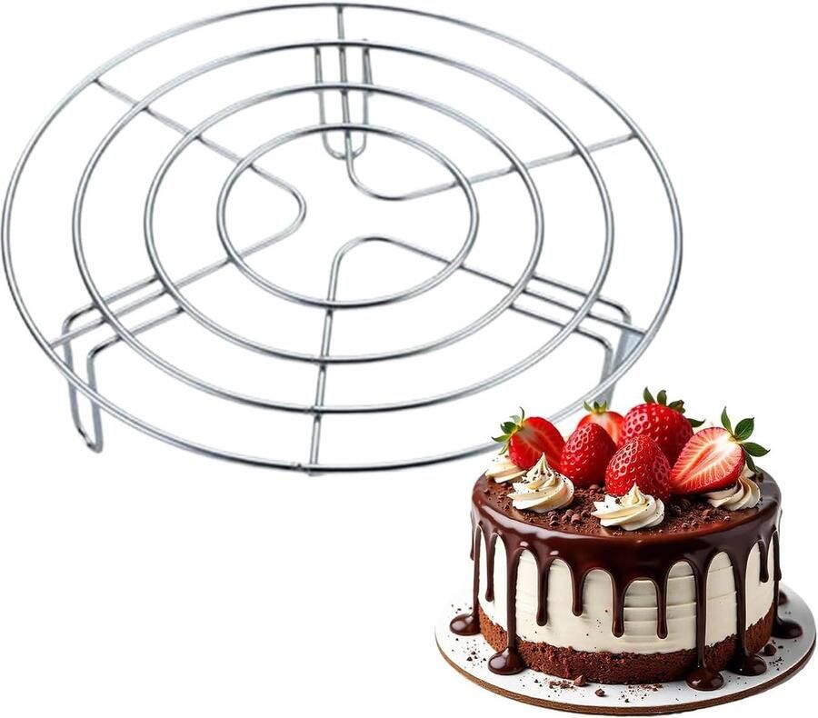 Kookrek Keuken Bakrek Stoom Gezond Koken Voedselveilig Staal 195 cm Zilver
