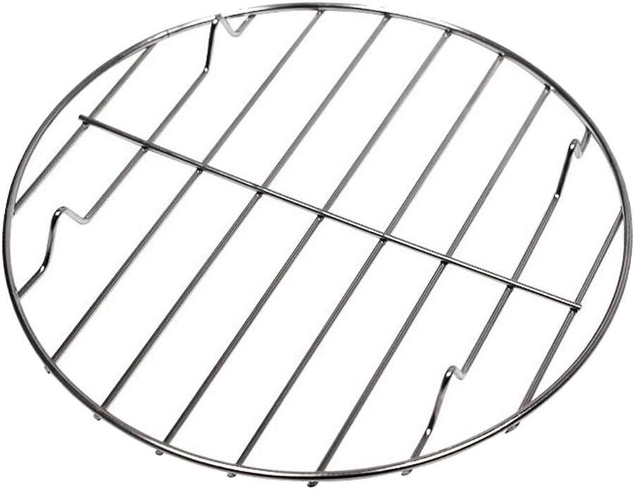 Kookrooster Grillrek Buiten koken Roestvrij staal 20cm diameter Zilver