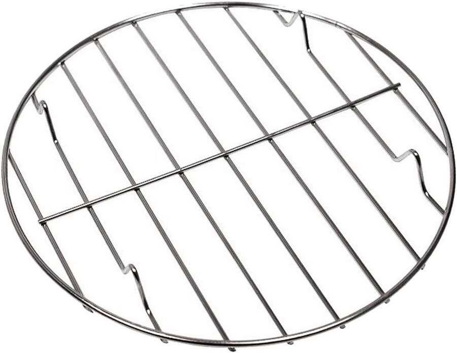 Kookrooster Roestvrij Staal Grillrooster BBQ Barbecue Vlees Grillen Anti-aanbak Coating 22 cm Zilver