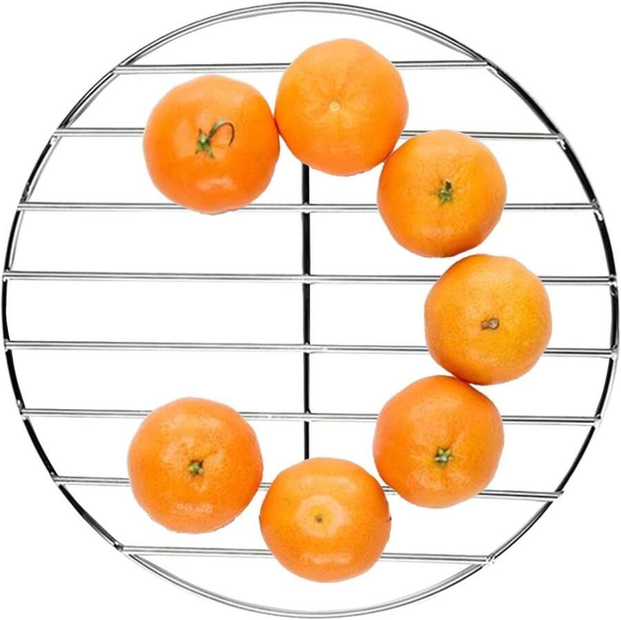 Kookrooster Rond Draadrek Grill Buiten Koken Roestvrij Staal 48 cm Zilver