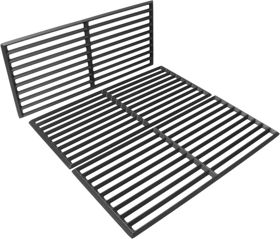 Kookroosters Gietijzer Grillroosters Vervanging Barbecue Gerechten Bakken Houdt Warmte Goed Vast 45 x 21 cm Zwart