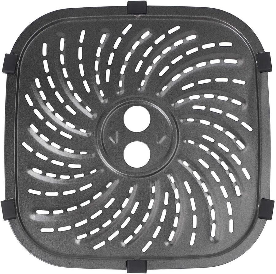 Koolstofstaal Airfryer Grillplaat Vervangend Voor 8QT – Non-Stick Rack 24x24cm