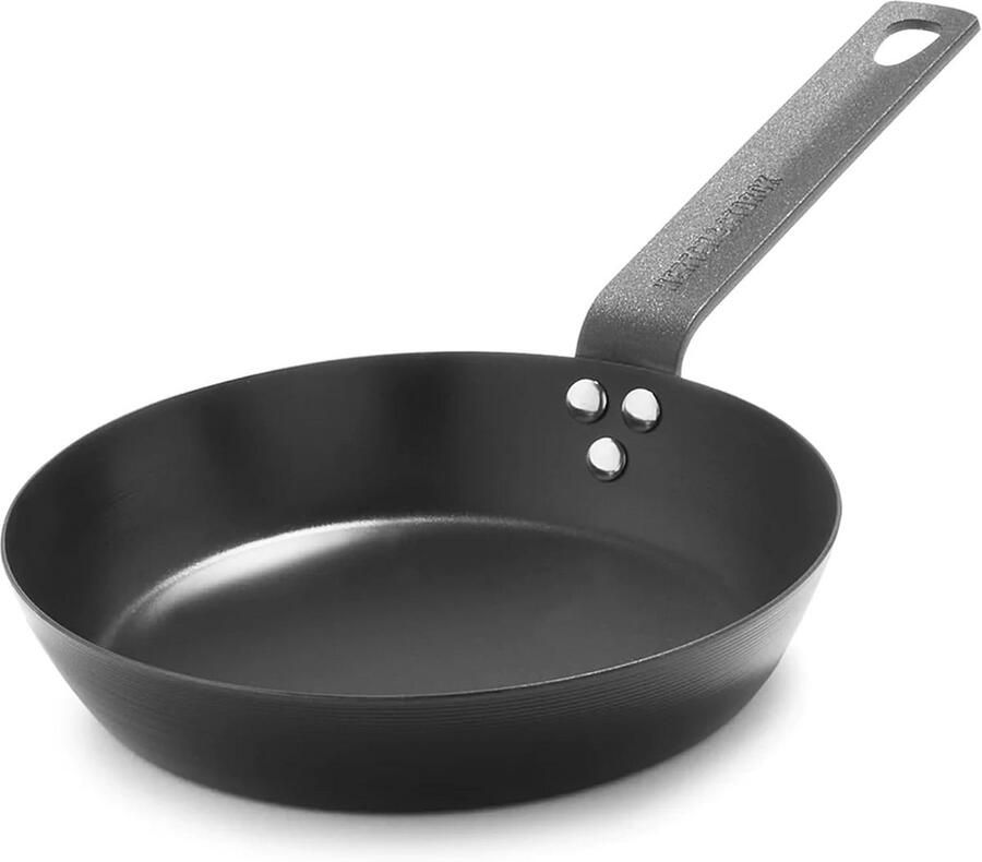 Koolstofstalen Koekenpan 20cm Geschikt voor Inductie Oven & Grill