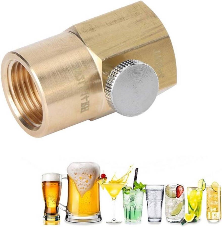 Tr21x4 naar W21.8-14-RH CO2-adapter voor Soda Water CO2-cilinderadapter met Vulklepconnector