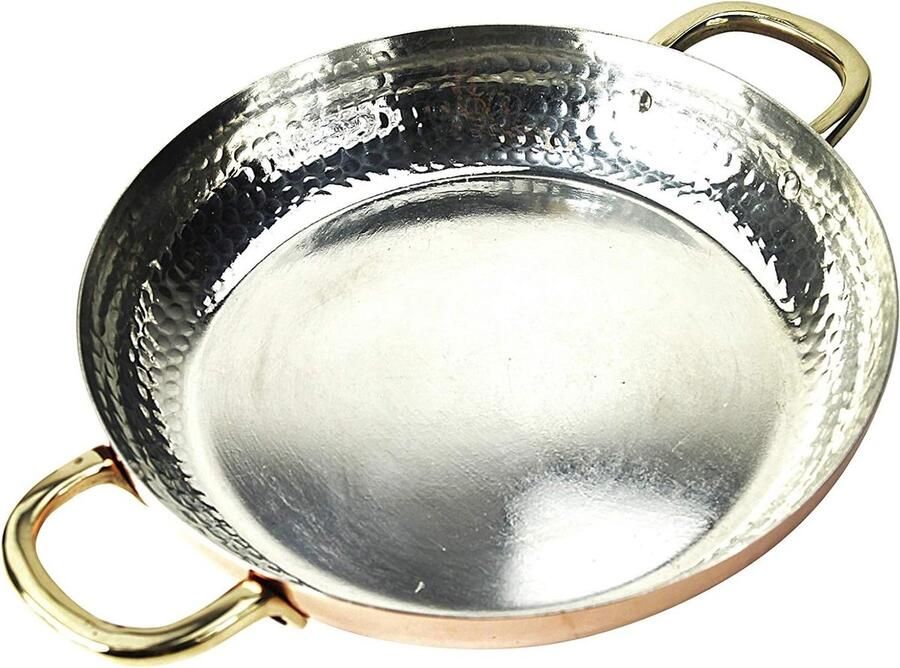 Koperen Koekenpan Braadpan Koper Professioneel Koken Massief Koper 24 cm Koper
