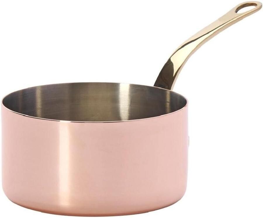 Koperen Koekenpan Kleine Koekenpan Precies Bakken Volledige Warmtegeleiding Ø 10 cm Goud