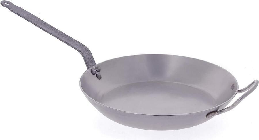 Koperen Koekenpan Ronde Pan Snel Aanbraden Stevig Vastgespijkerd Handvat 25 Liter Roestvrij staal