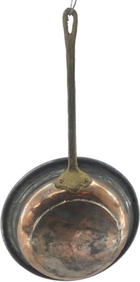 Koperen pan Keuken pan Luxe koken Ovenbestendig 22.5 cm Koperkleurig