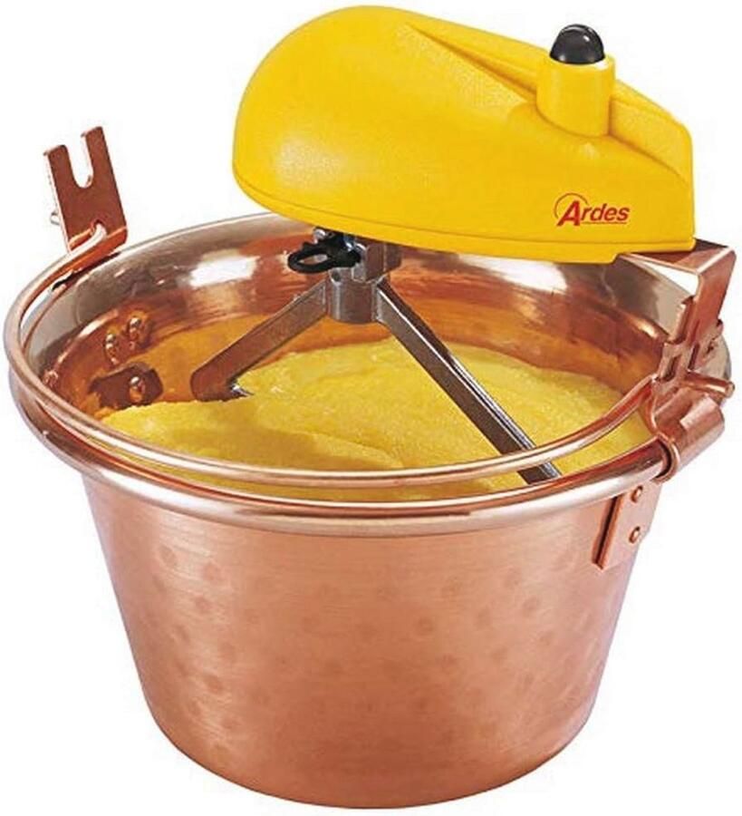 Koperen Pot 26 cm Polenta Mixer en Jam Roerwerk met Elektromotor