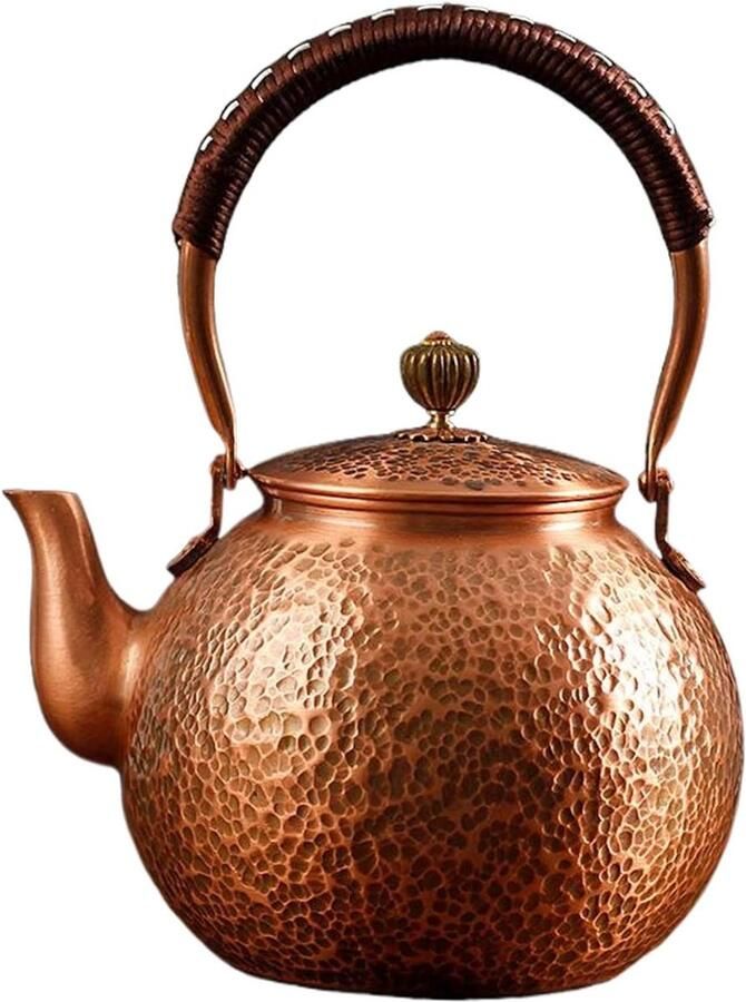 Koperen Theeketel Waterketel Keuken Thee Zetten Handgemaakt Ontwerp 25 Liter Koper