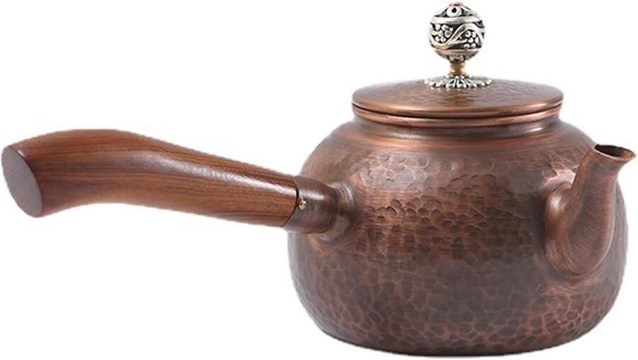 Koperen Waterkoker Theepot Koper Thee Zetten Brede Stabiele Basis 600 ml Koper