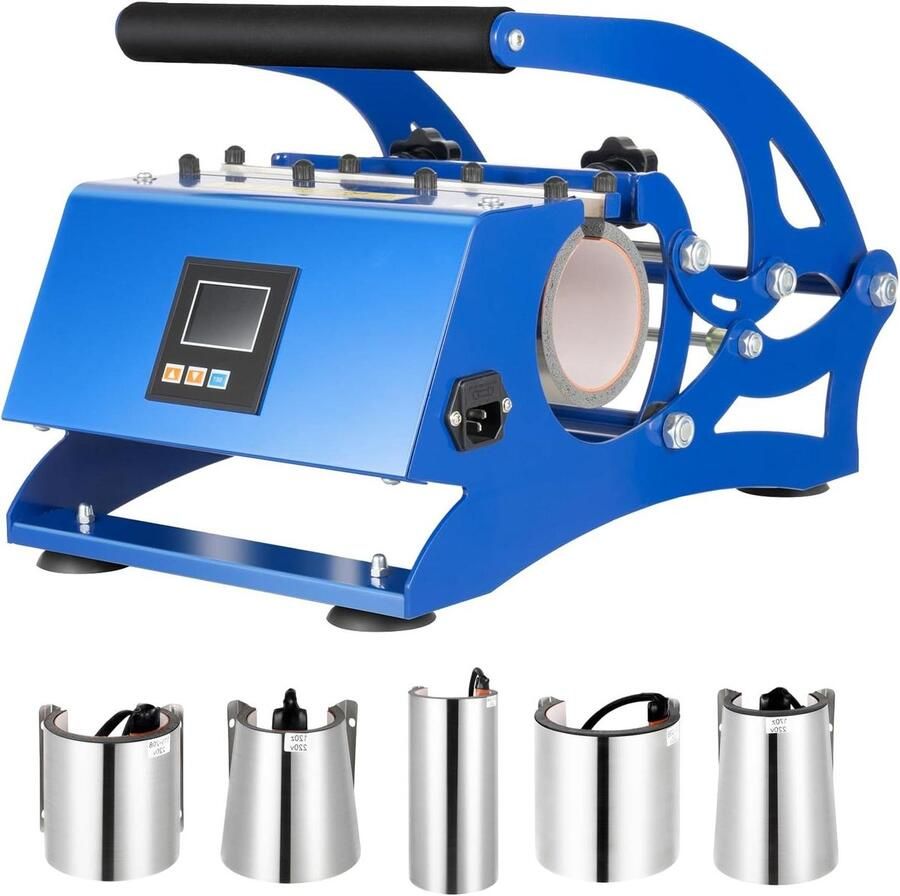 Kopjespers Mokkenpers Ontwerpen Printen 6-in-1 500 W Blauw Zwart